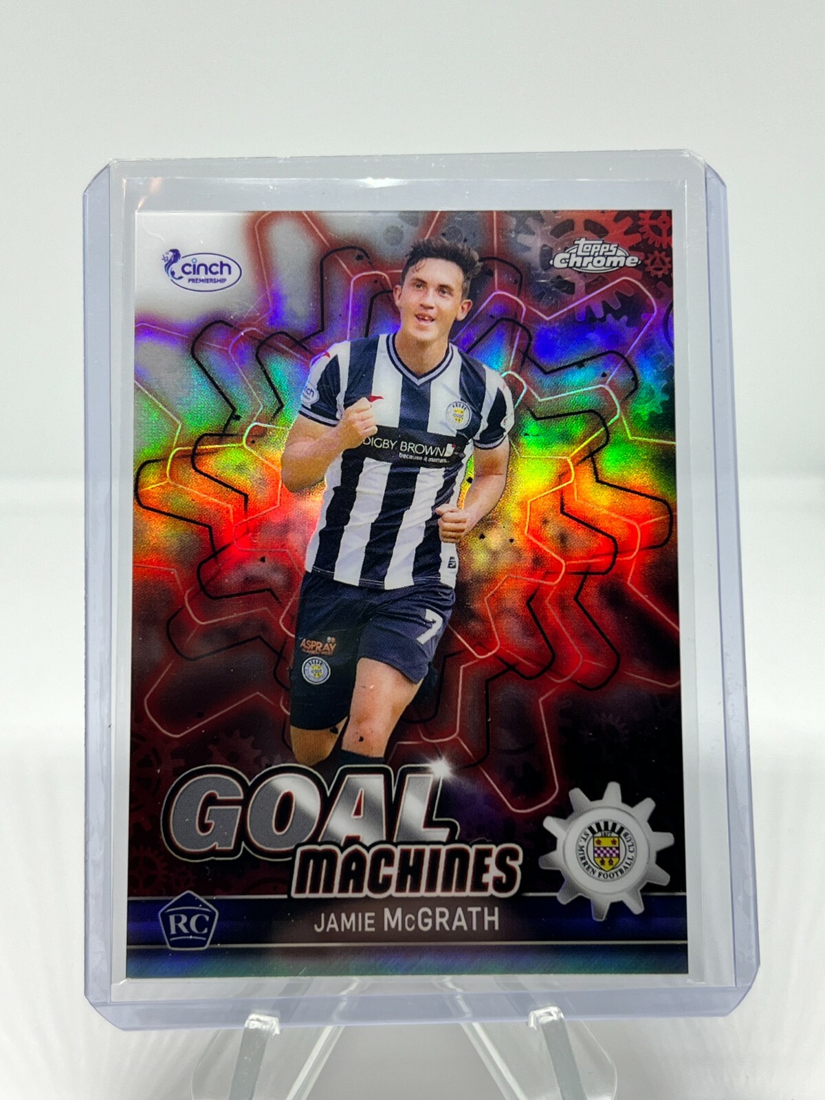 2021-22 Topps Chrome SPFL GOAL MACHINES REFRACTOR #GM-5 Jamie McGrath RC