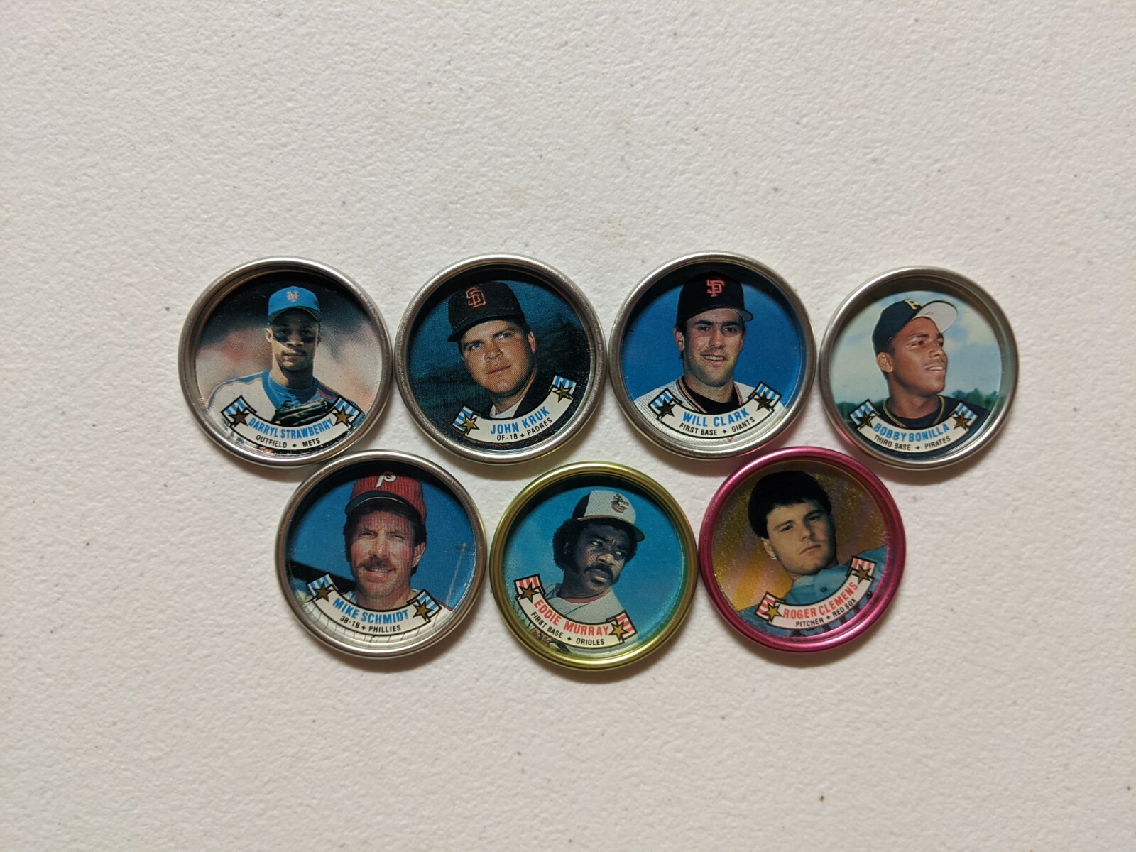 1987 1988 1989 1990 Topps Coins 1984 Fun Food Buttons – U Pick a Player