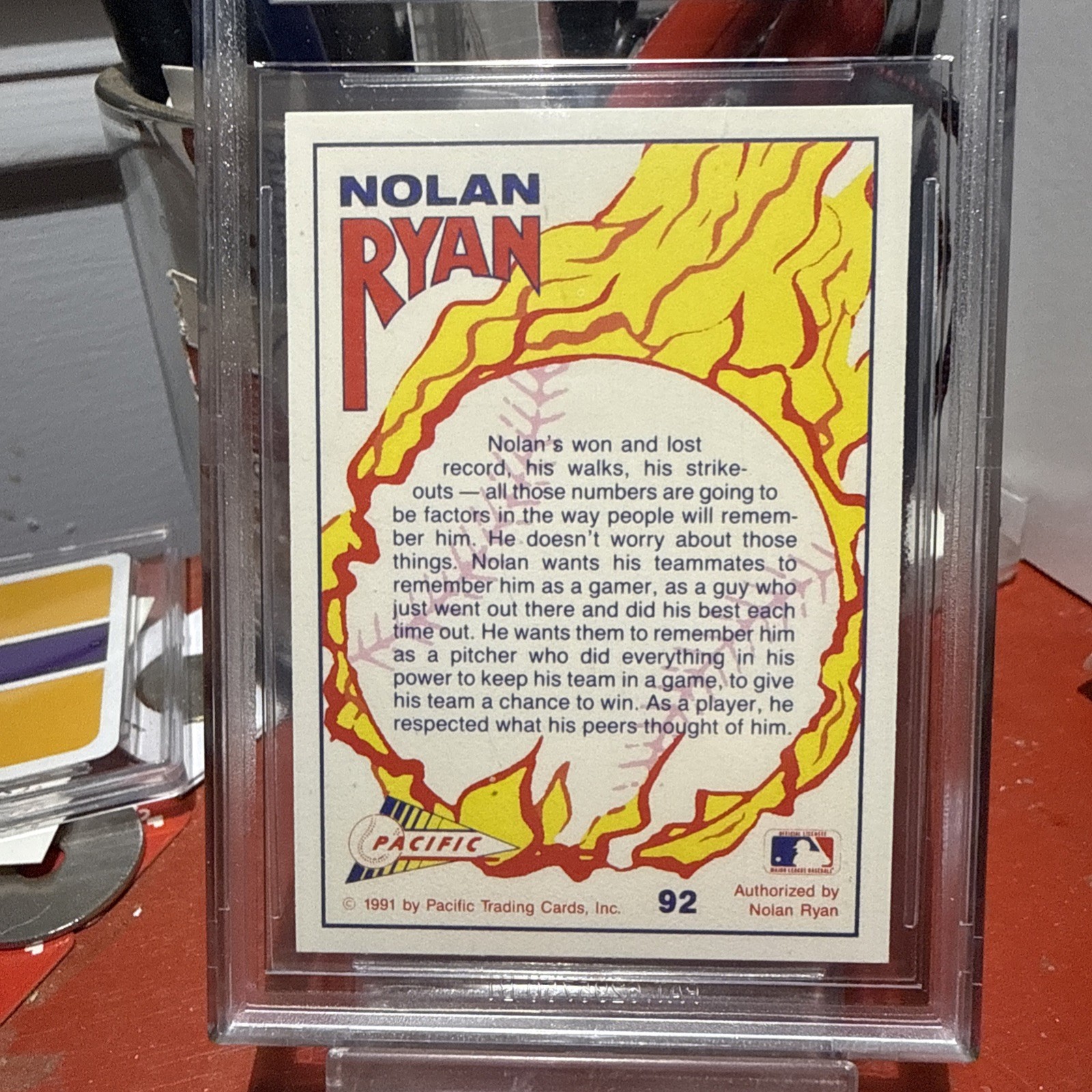 1991 Pacific Nolan Ryan Texas Express – Nolan Ryan #92
