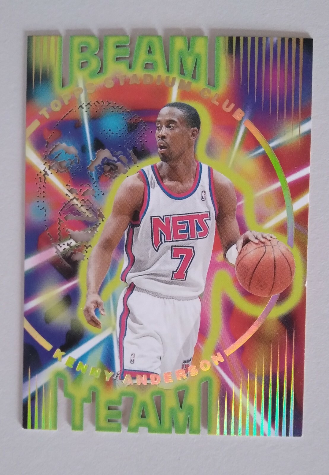 1995-96 Topps Stadium Club Kenny Anderson Beam Team Die-Cut #B13 New Jersey Nets