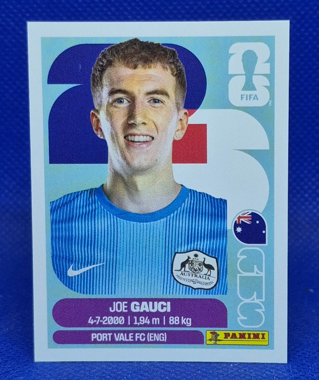 2026 Panini FIFA World Cup Sticker Joe Gauci #AUS 3 – Australia