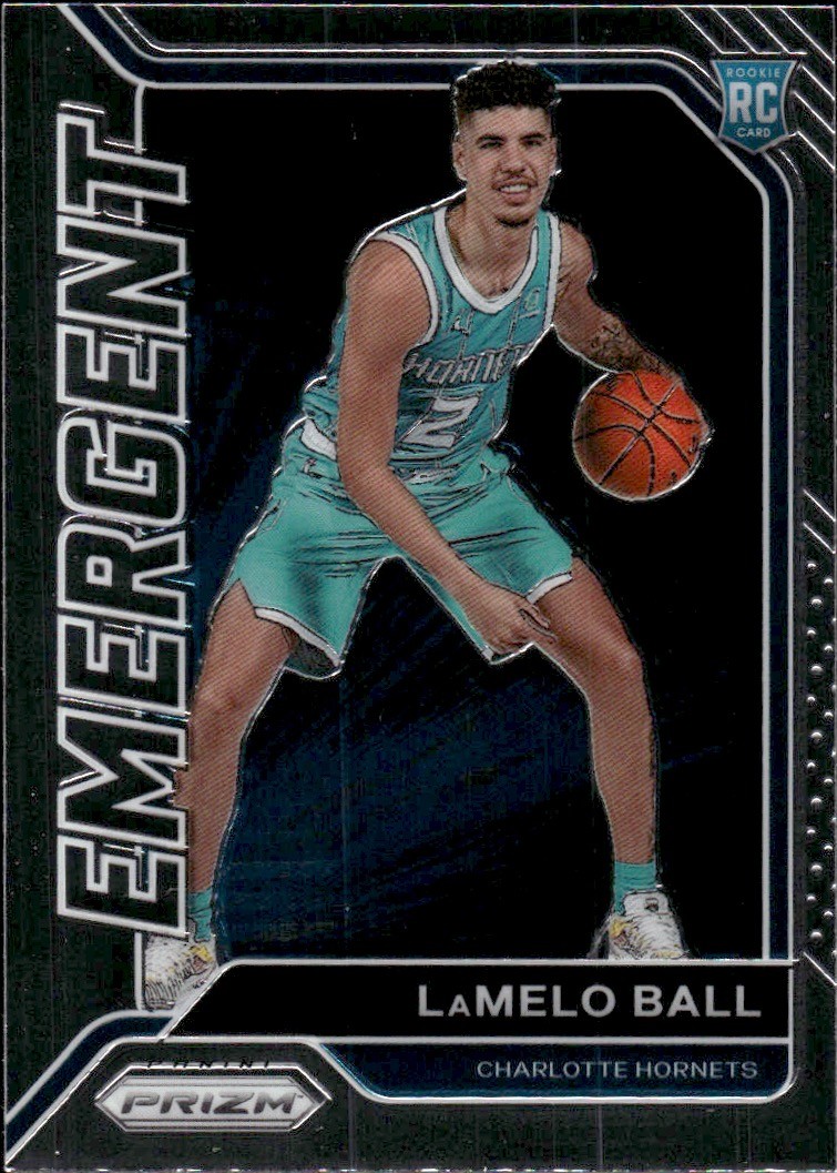 2020-21 Panini Prizm #23 LaMelo Ball Emergent Prizms Silver