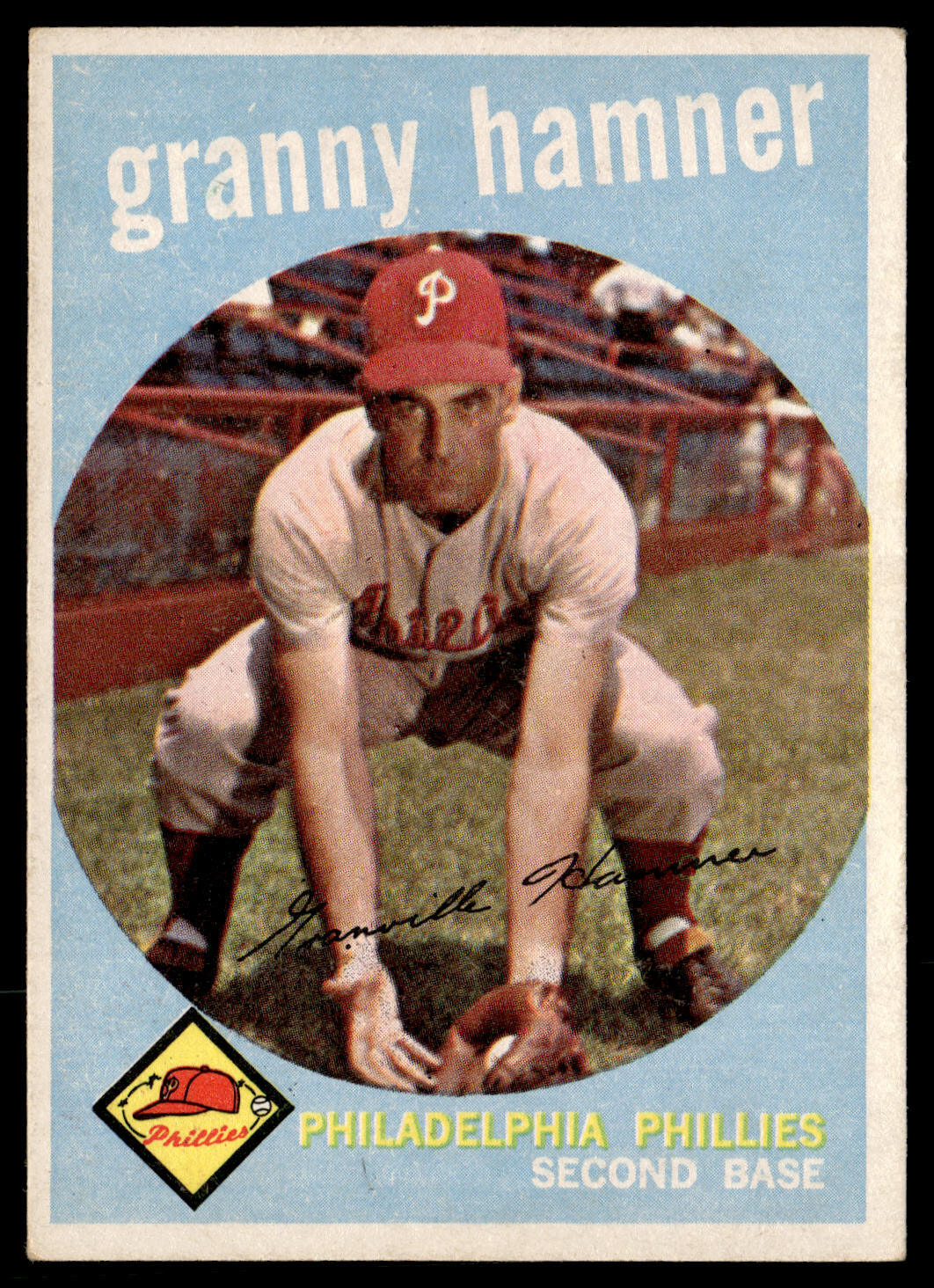 1959 Topps Granny Hamner #436 Philadelphia Phillies