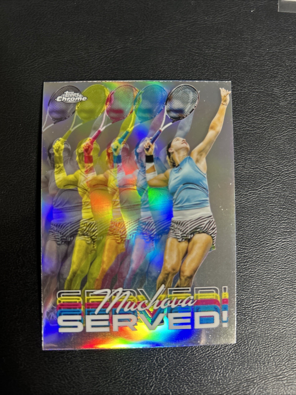 2024 Topps Chrome – Served! Karolina Muchova #SER-KM (RC)