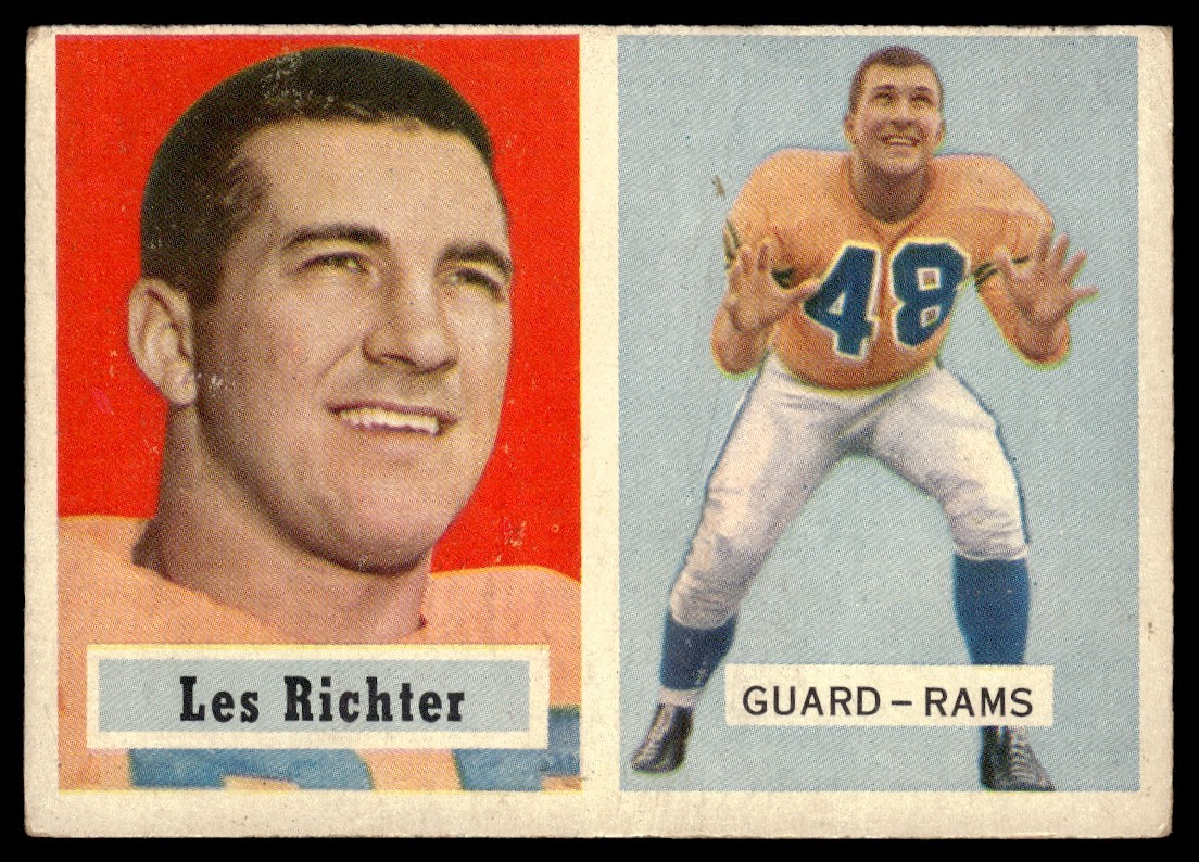 1957 Topps Les Richter VG+ Los Angeles Rams #10