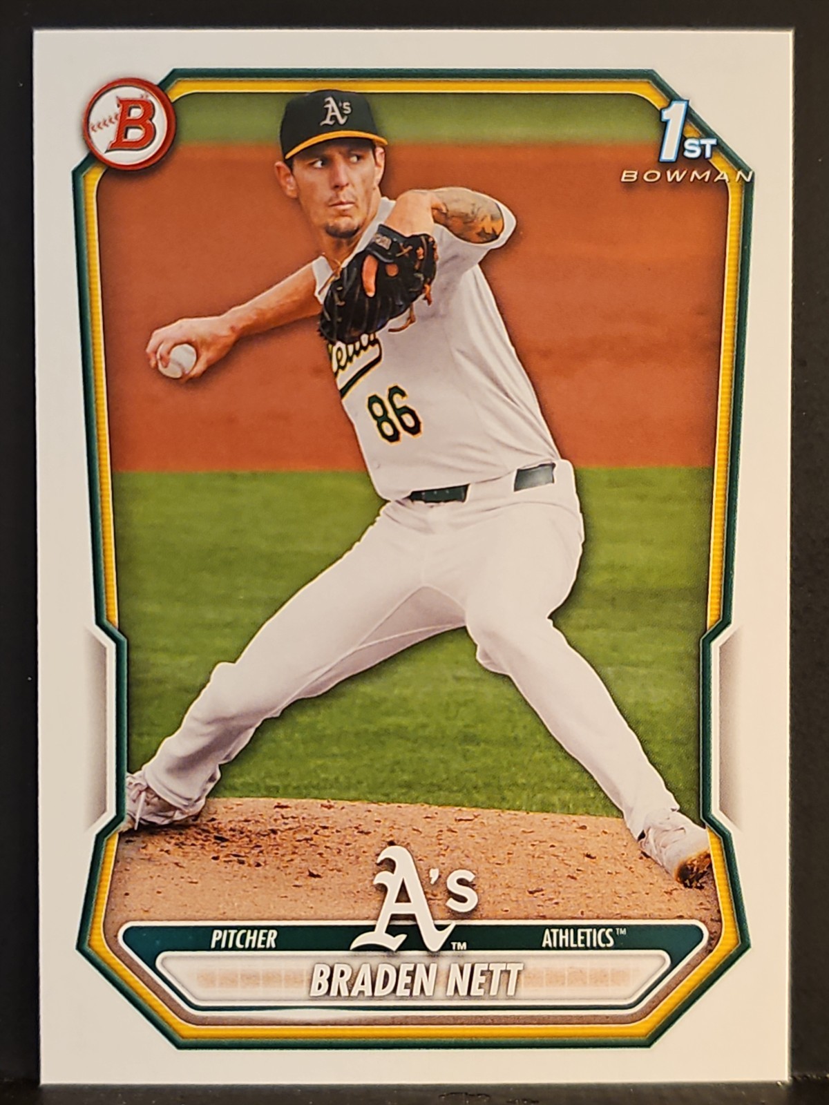 2026 Bowman Prospects #137 Braden Nett ATHLETICS
