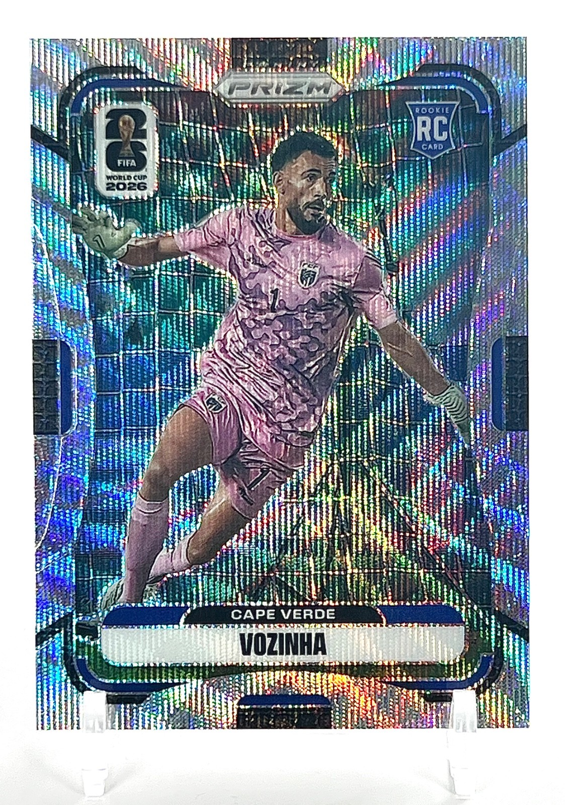 2026 Panini Prizm FIFA World Cup Vozinha Rookie RC Silver Wave Prizm Cape Verde