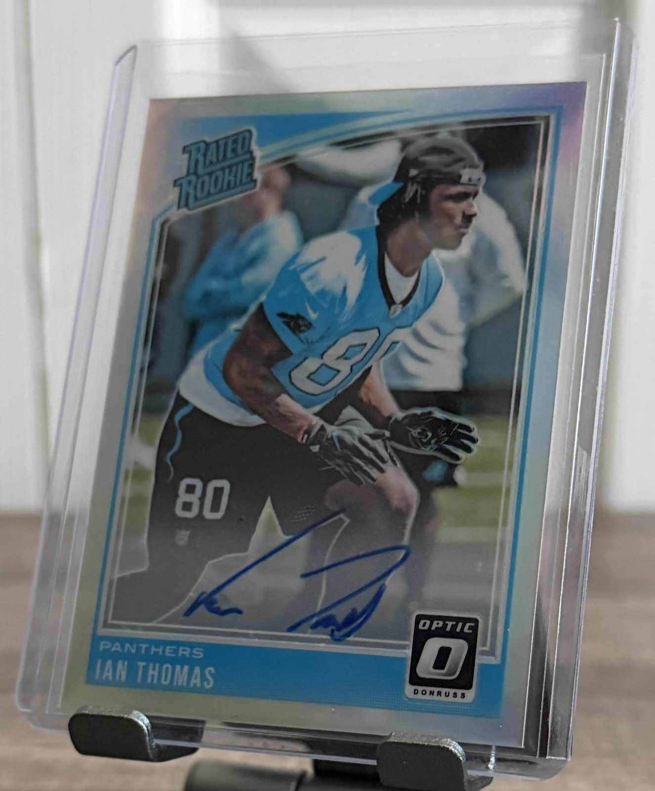 Ian Thomas Auto 2018 Optic Rated Rookie Silver Prizm /99 Panthers RC