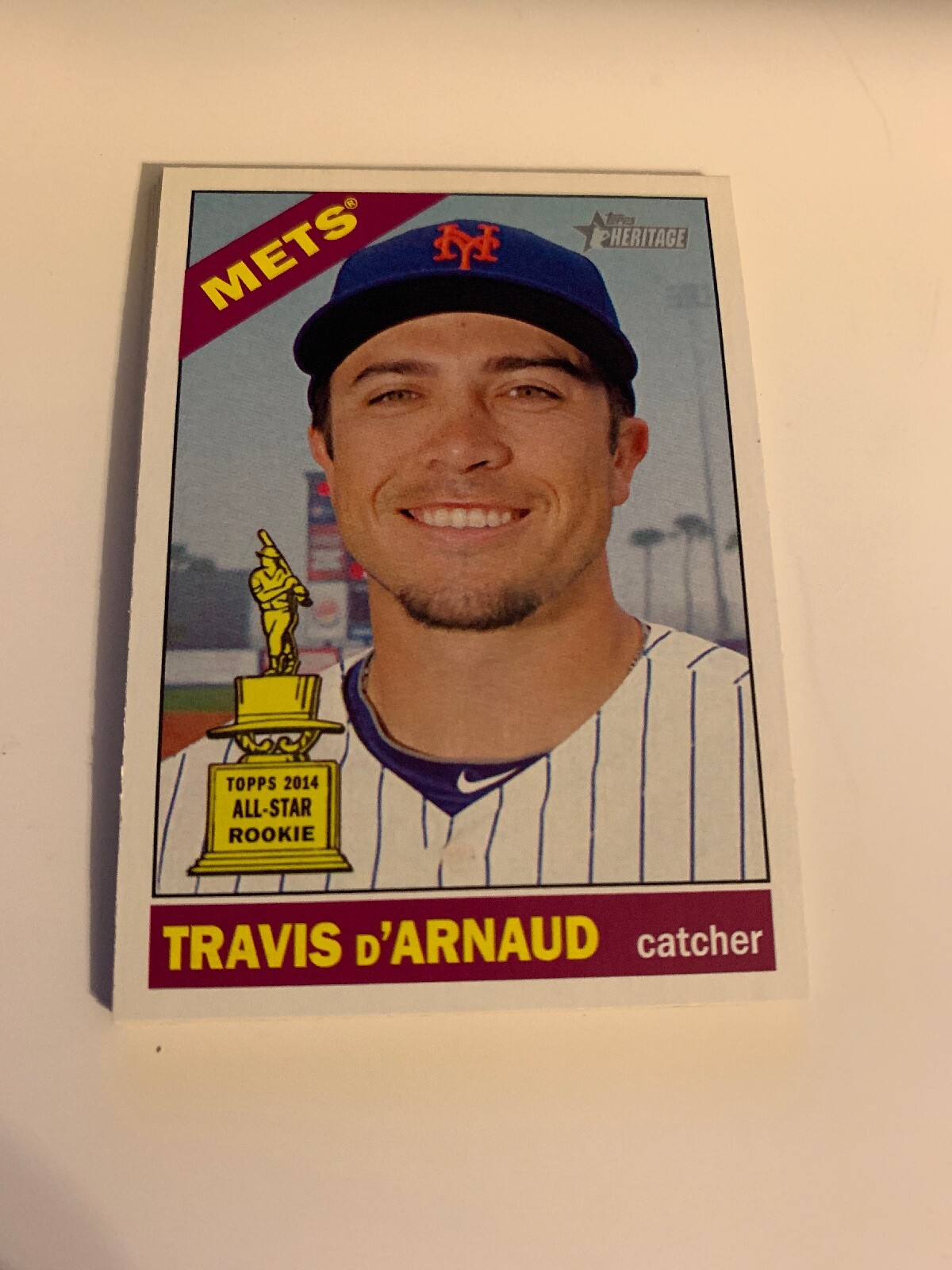 2015 Topps Heritage #413 Travis D’Arnaud New York Mets