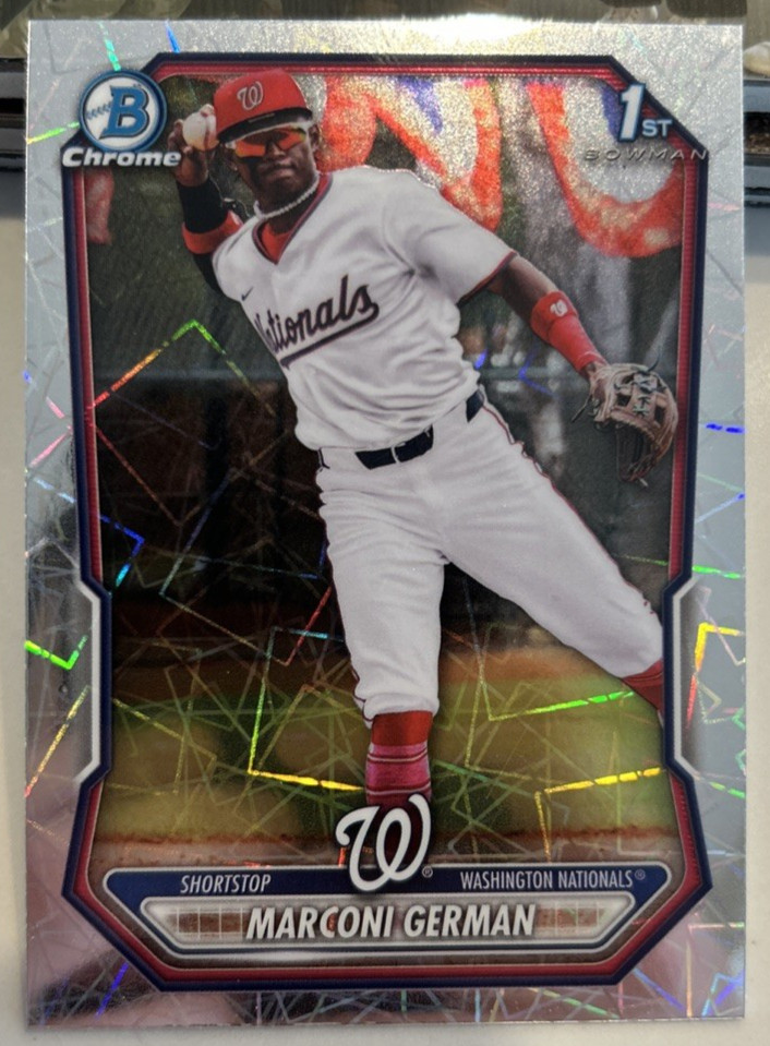 Marconi German 2026 Bowman Chrome Prospects Lazer Refractor (RC) #BCP-100
