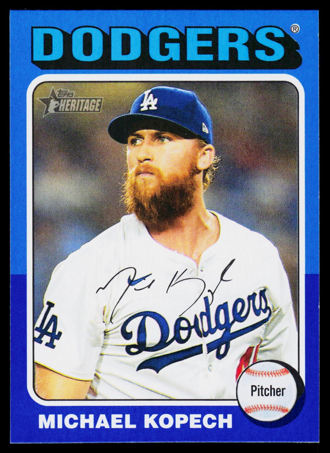 2024 Topps Heritage #542 Michael Kopech Dark Blue Border