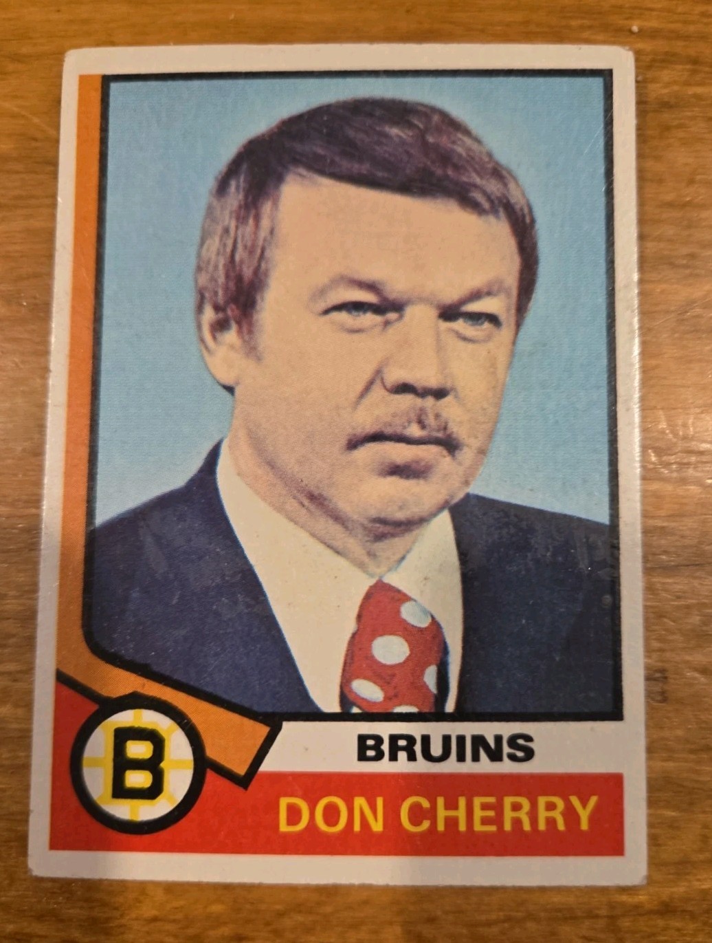 1974-75 Don Cherry Topps #161 Boston Bruins Coach Rookie Card Excellent