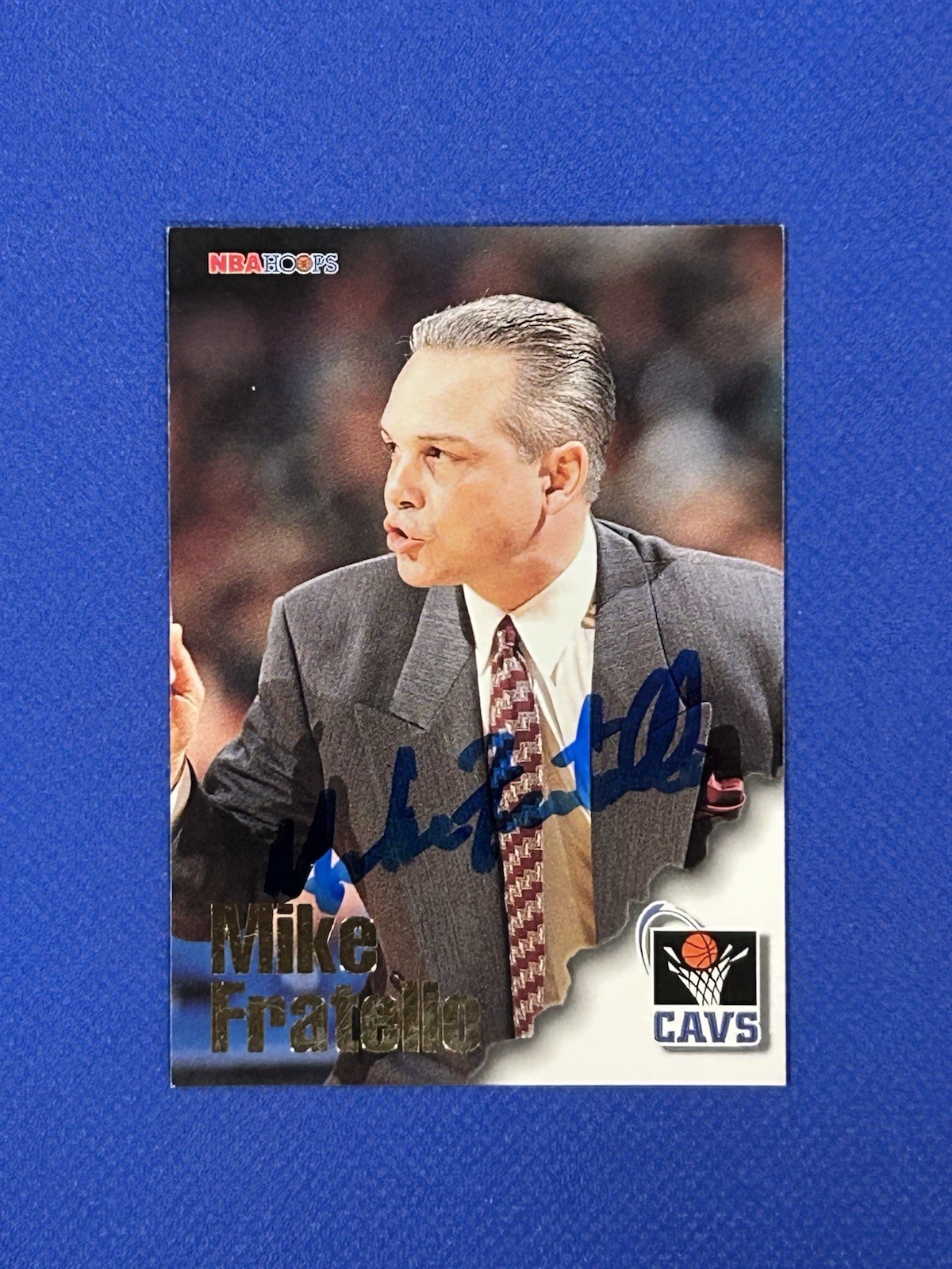 Mike Fratello autograph Cleveland Cavaliers 1997 nba Hoops #253 signed auto