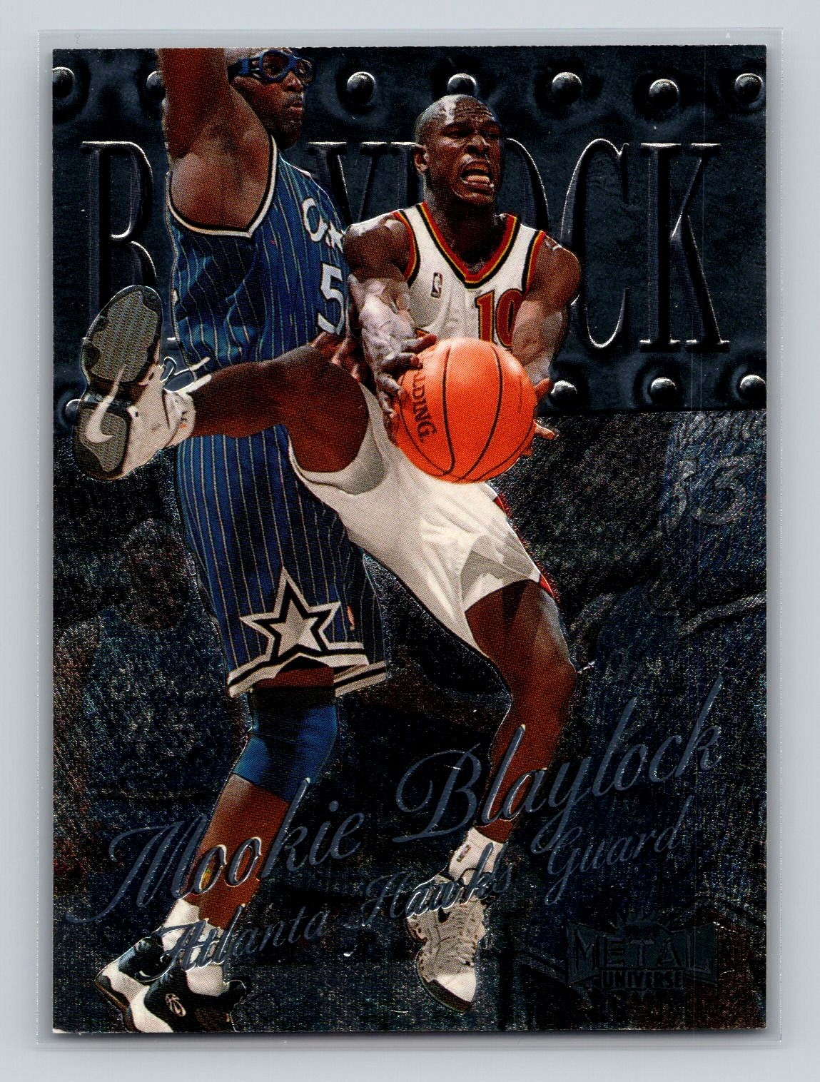 1998-99 Metal Universe #72 Mookie Blaylock Atlanta Hawks