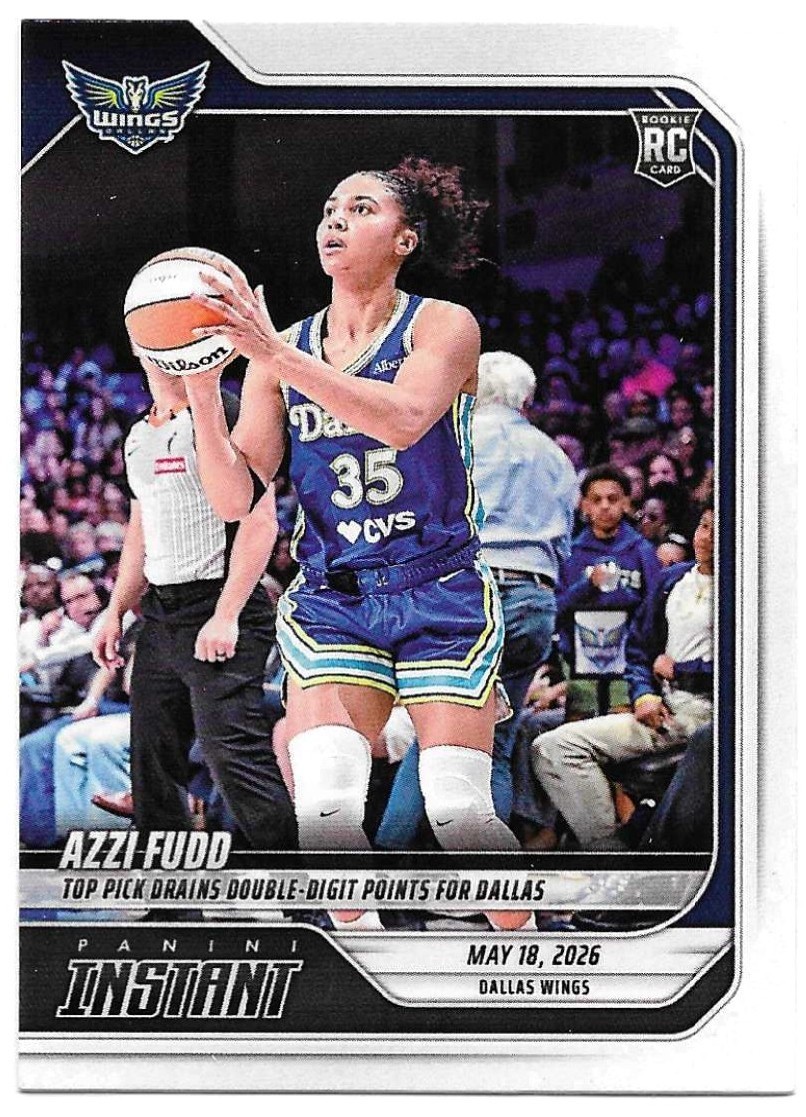 Azzi Fudd ROOKIE 2026 Panini Instant WNBA #70 SP /461 Wings