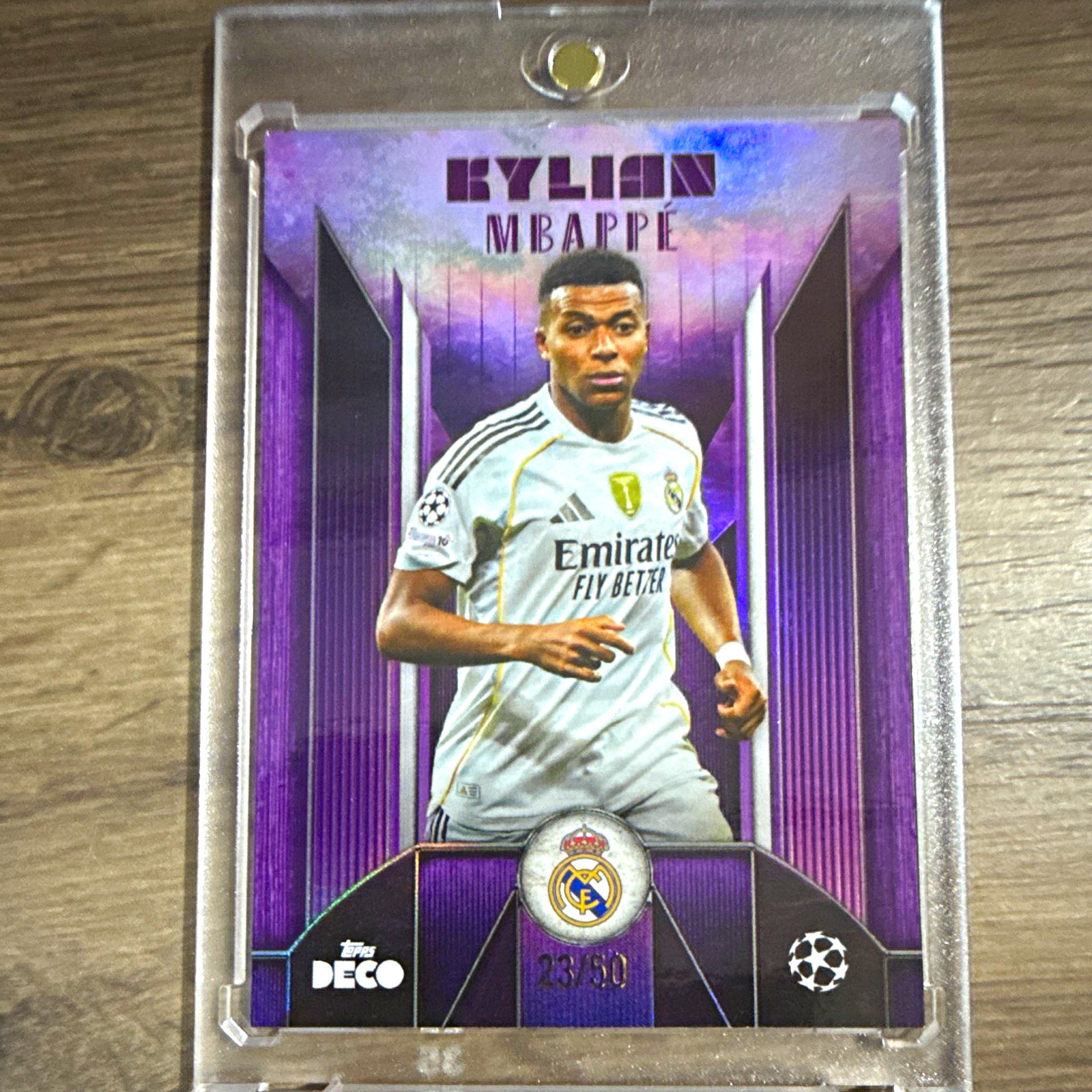 Topps Deco Current Stars Kylian Mbappé Real Madrid UEFA UCL 23/50