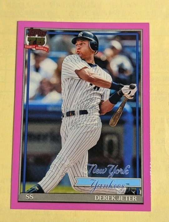 2026 Topps Series 1 1991 Derek Jeter #T91-30 Pink