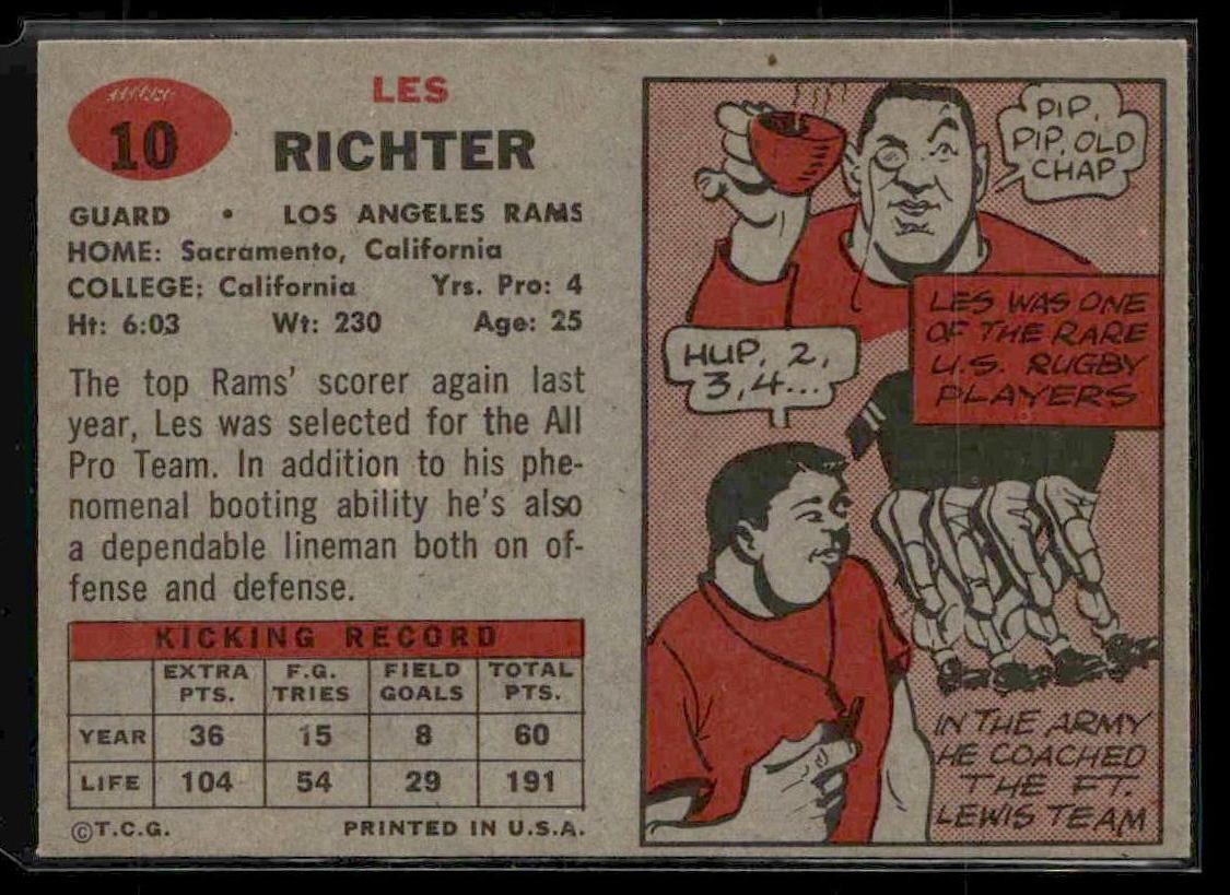 1957 Topps #10 Les Richter NM or Better!