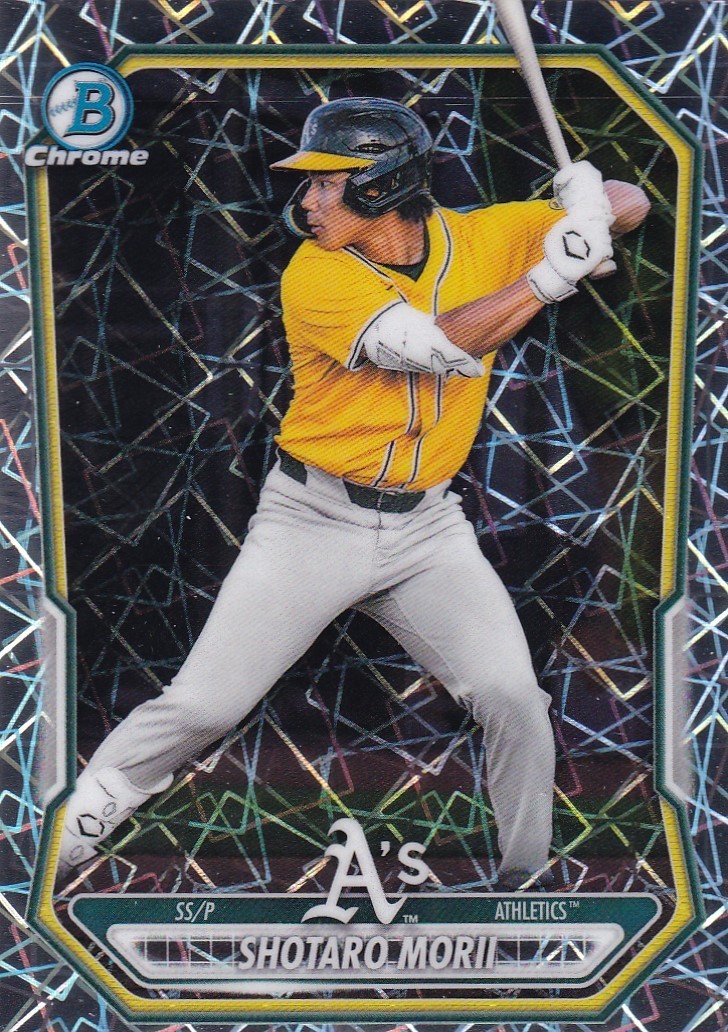 SHOTARO MORII BOWMAN CHROME RC PROSPECTS LASER REFRACTOR A’S ATHLETICS #48 2026