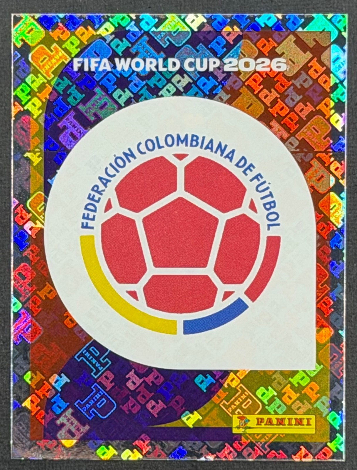 Panini FIFA World Cup 2026 Sticker COL1 Team Logo – Colombia FOIL
