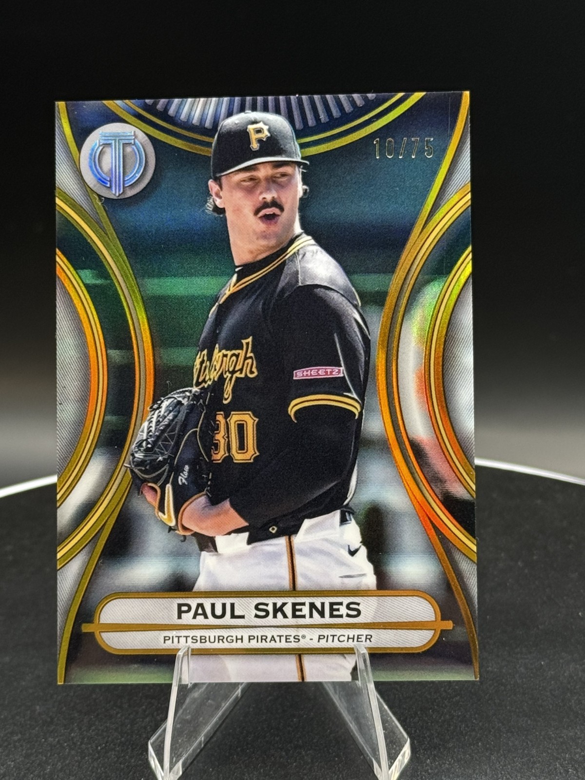 2025 Topps Tribute Gold #4 Paul Skenes /75 Pittburgh Pirates