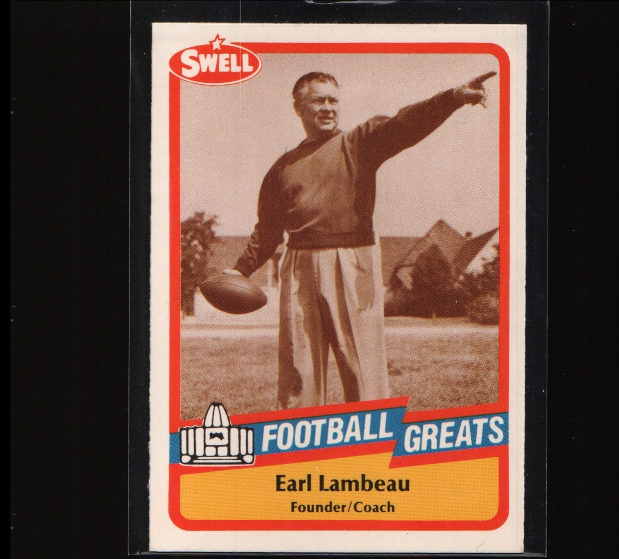 1989 Swell Football Greats – Curly Lambeau #11 (RC)