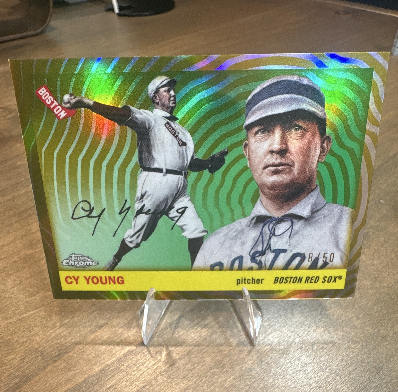 Topps 2025 Topps Chrome Cy Young Autograph #251 Boston Red Sox Baseball /50