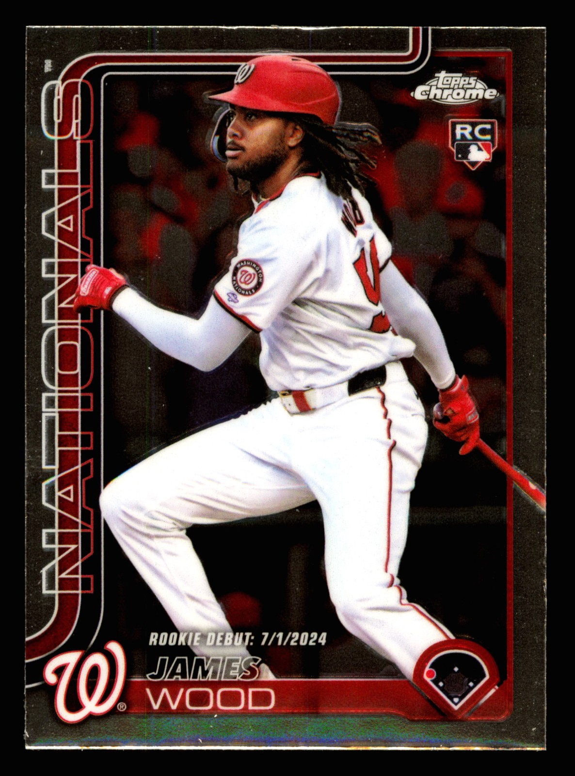 2025 Topps Chrome Update James Wood Rookie Debut RC #USC95