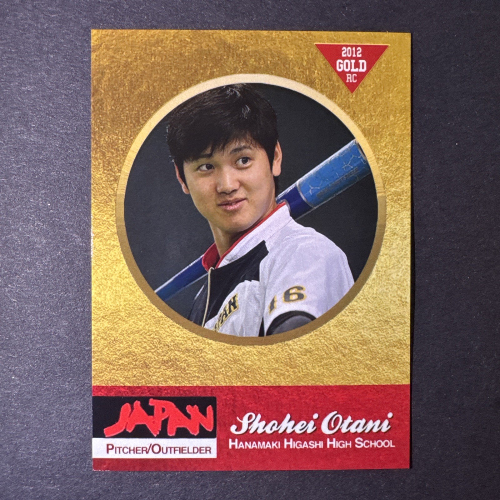 Shohei Ohtani 2012 Japanese High School Sensation Gold Rookie Card
