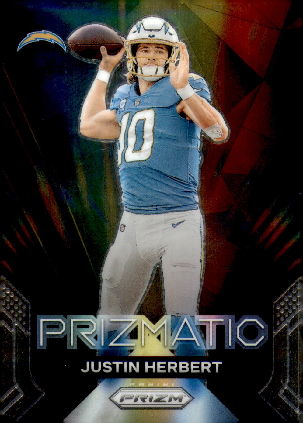 2023 Panini Prizm #11 Justin Herbert Prizmatic