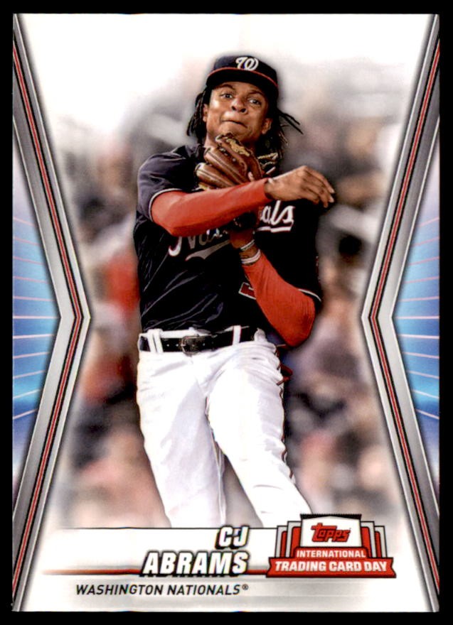 2023 Topps National Trading Card Day NTCD B30 CJ Abrams Washington Nationals