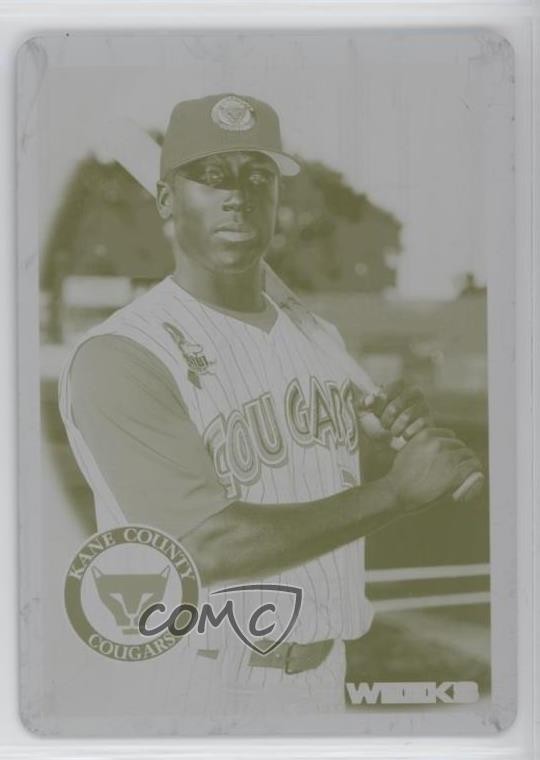 2010 Topps Pro Debut Printing Plate Yellow 1/1 Jemile Weeks #27 0o9
