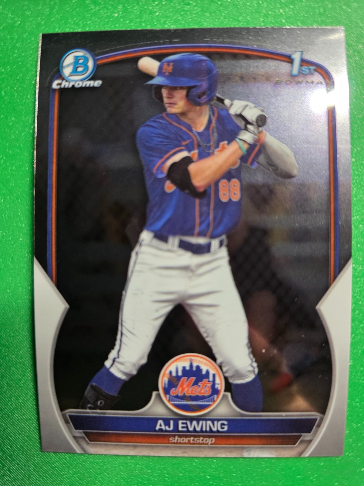 2025 BOWMAN CHROME AJ EWING 1ST ROOKIE #BDC-152 NEW YORK METS BASEBALL RC QTY