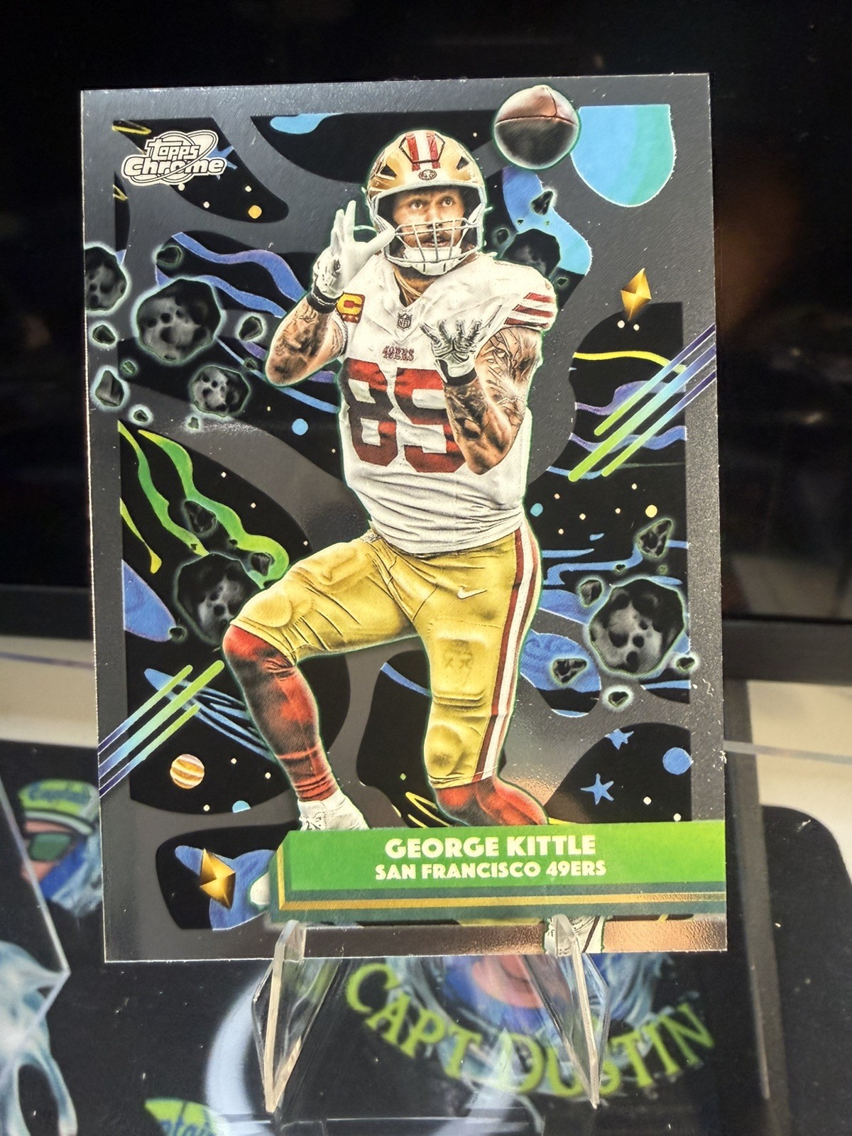 2025 Topps Cosmic Chrome Football George Kittle #88 Base San Francisco 49ers