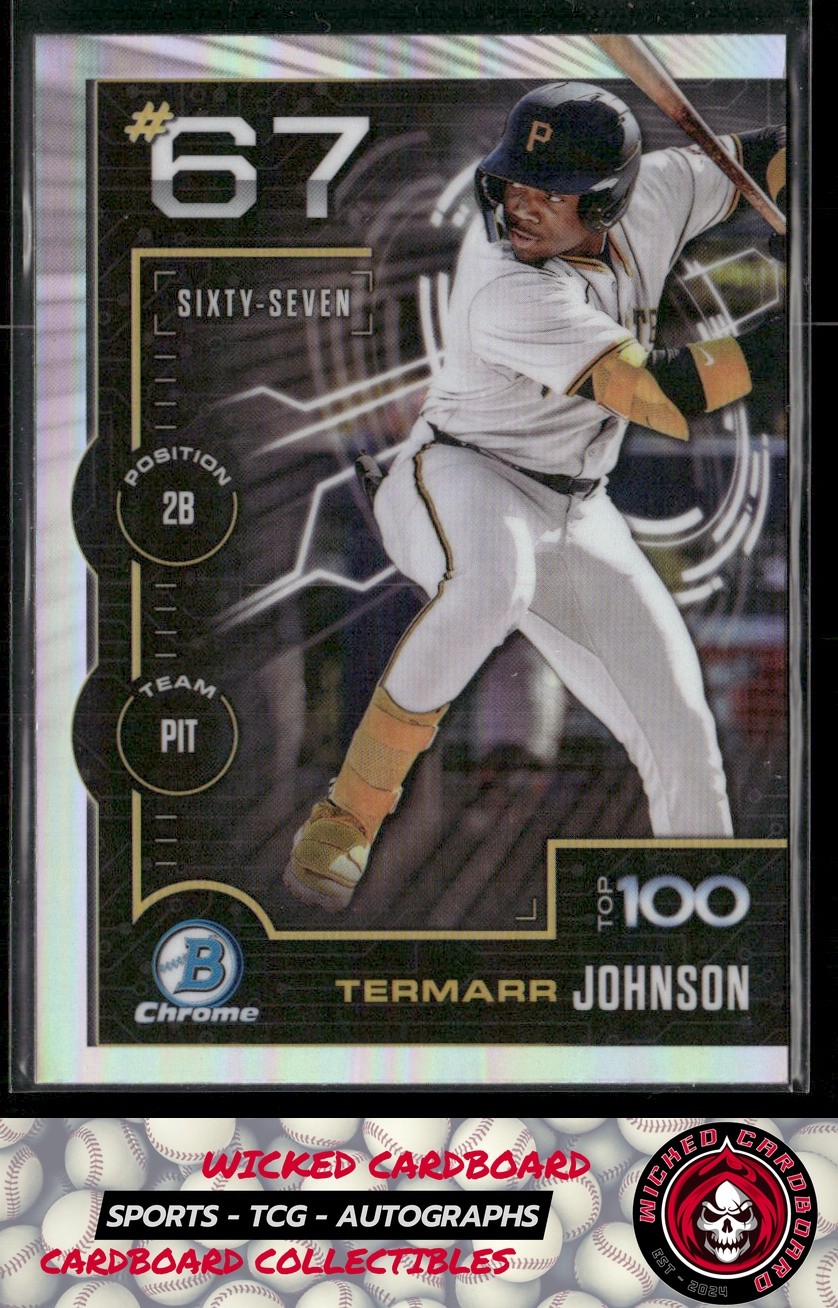 Termarr Johnson 2025 Bowman Scouts Top 100 #BTP-67 Pittsburgh Pirates
