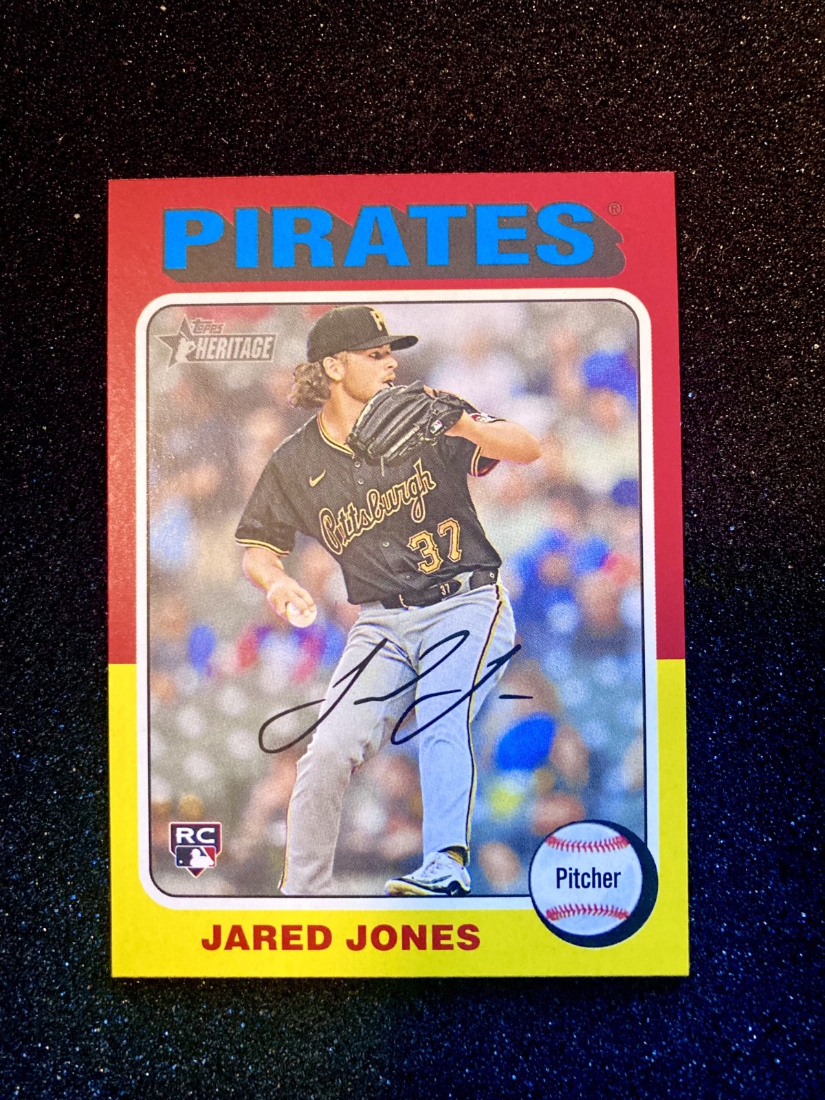 2024 Topps Heritage High Number – Image Variation Rookie Jared Jones #675 (RC)