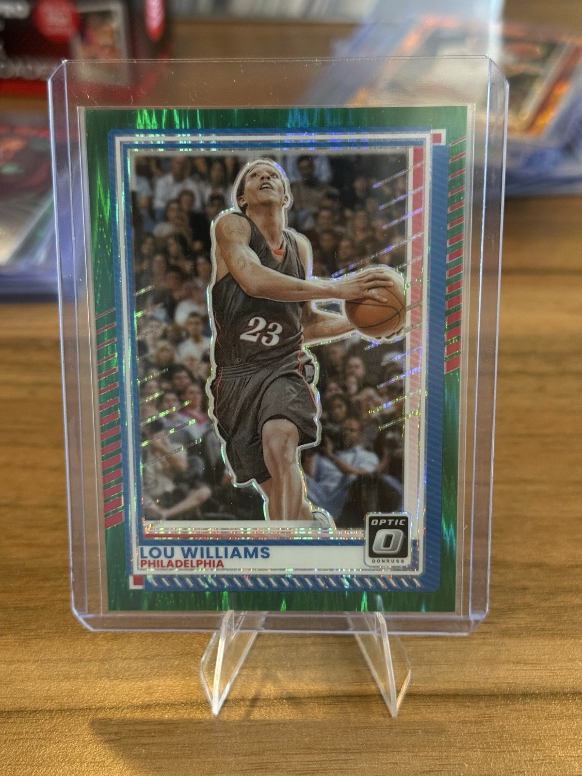2025-26 Panini Donruss Basketball – Lou Williams #66 Green Refractor /135