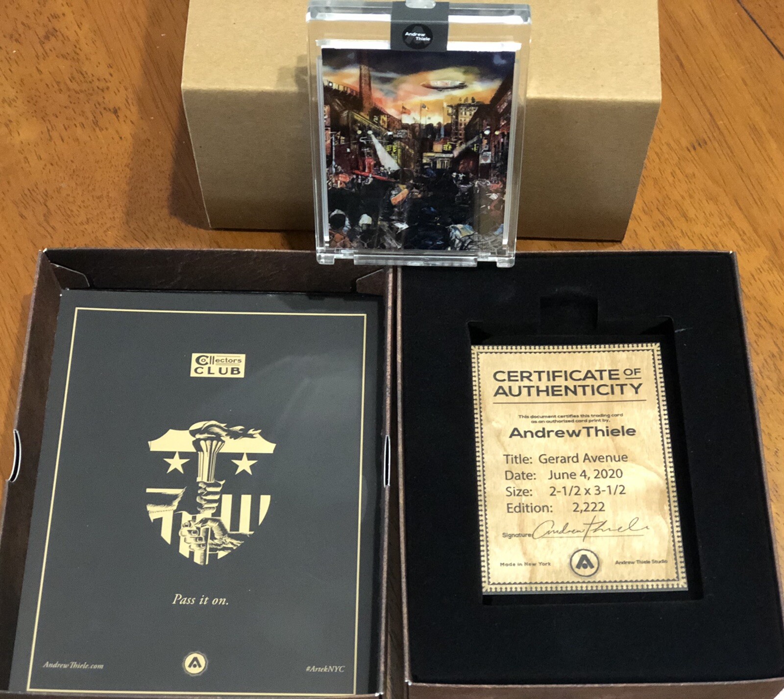 Topps PROJECT 2020 NEW YORK HERITAGE – Artist Card By ANDREW THIELE – RARE!