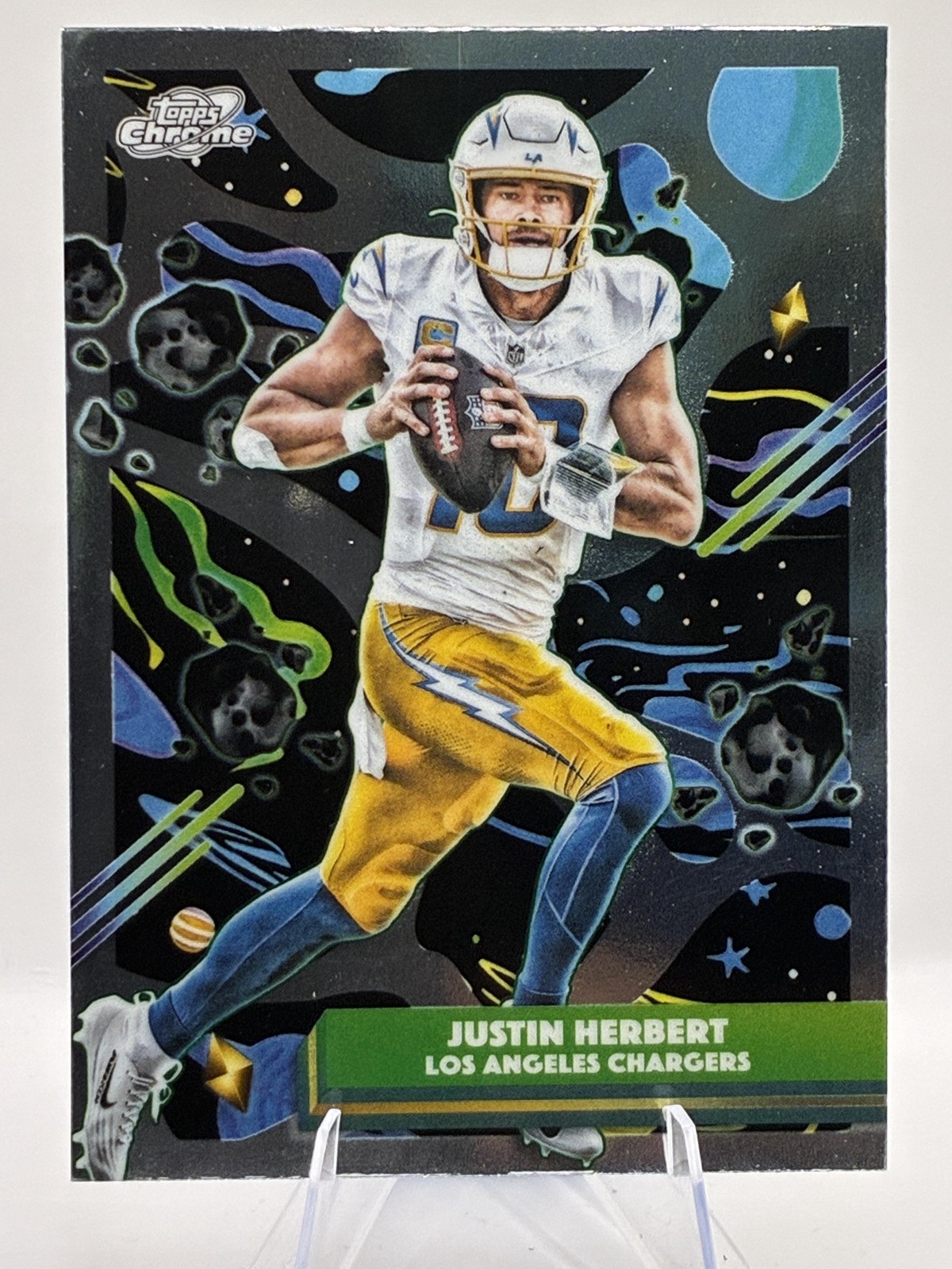 2025 Topps Chrome Cosmic Justin Herbert #53 Los Angeles Chargers