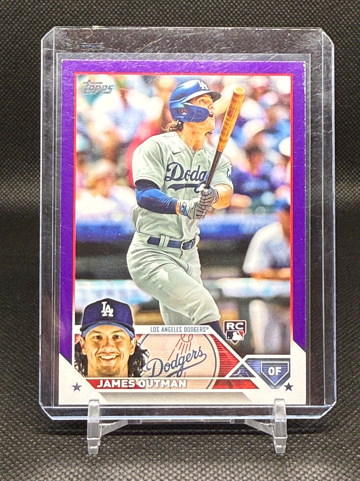 2023 Topps Series 2 – Purple – #395 James Outman (RC) – Dodgers