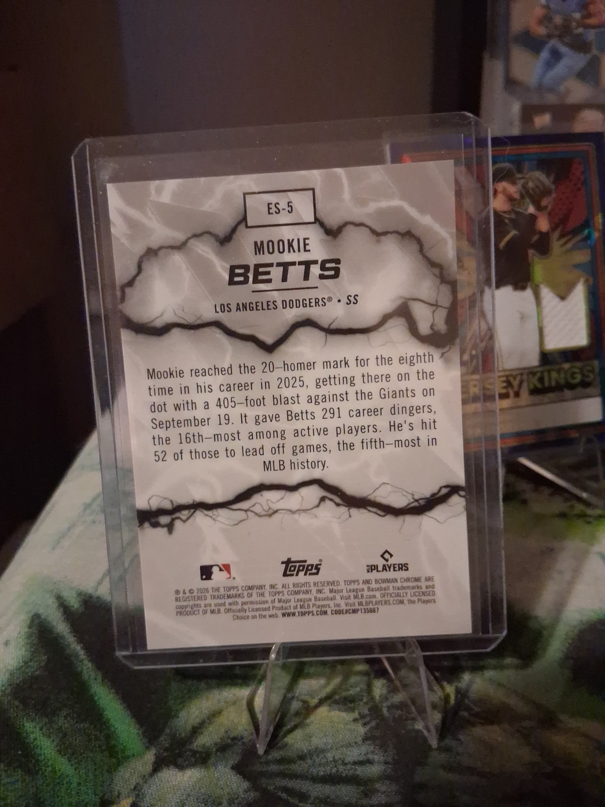 🔥 2026 Bowman Chrome Mookie Betts Electric Sluggers Purple #’D 091/250 Dodgers