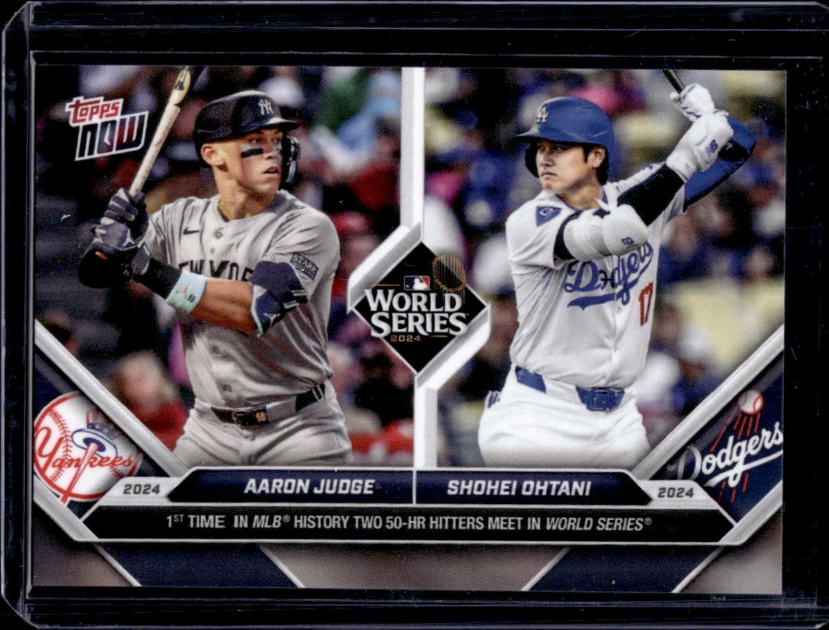 2024 Topps Now #863 Aaron Judge / Shohei Ohtani Base Card (Quantity)