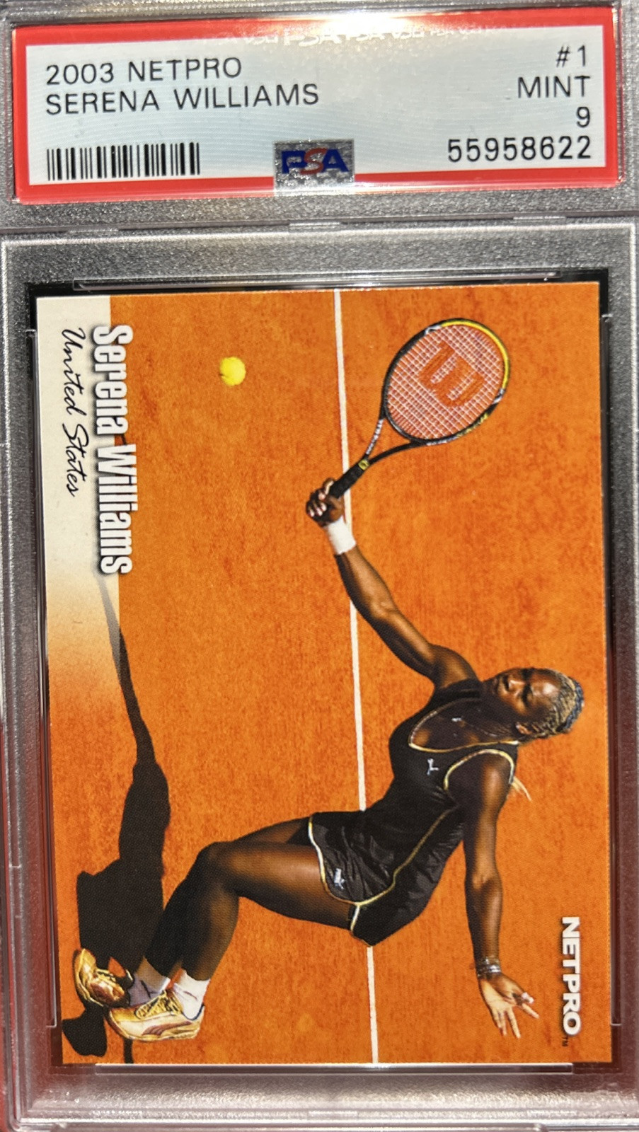 2003 NetPro – Serena Williams #1 (RC). ⭐️ PSA. 9.