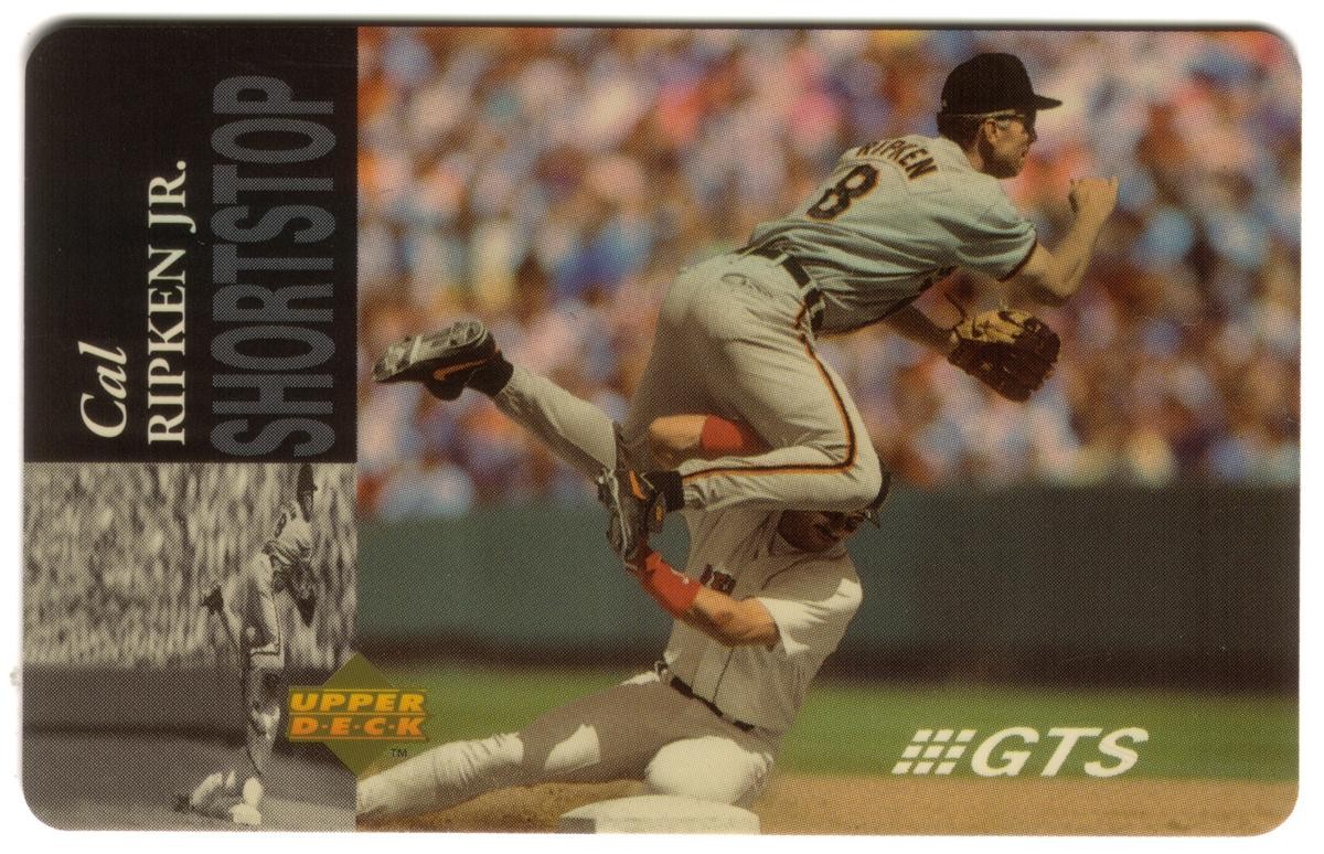 15m Major League Baseball Upper Deck Shortstop Cal Ripken Jr SEALED! Phone Card