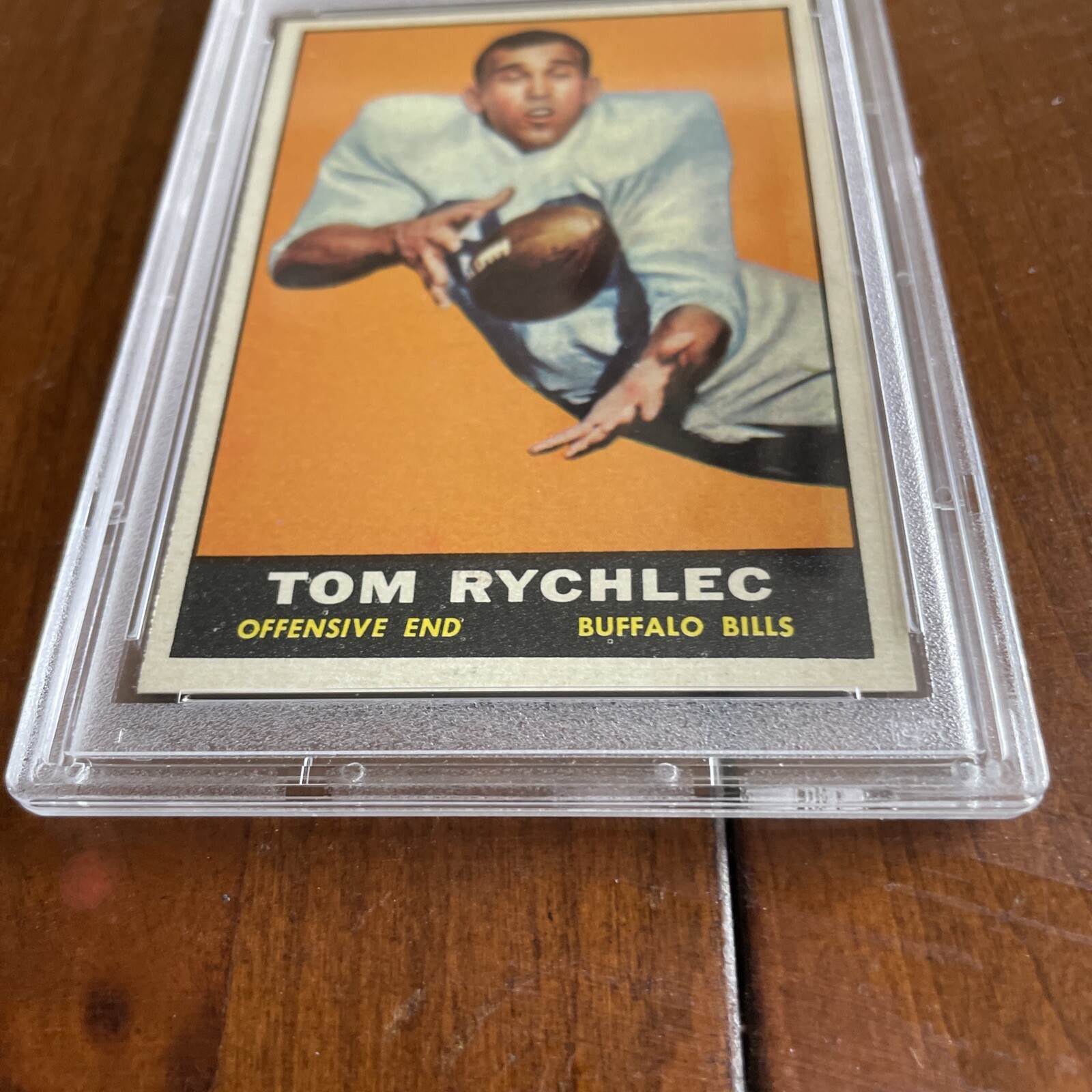 FB – 1961 Topps – #164 – Tom Rychlec – PSA 8 – NM-MT