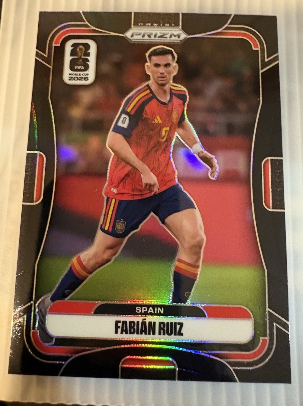 2026 Panini Prizm World Cup Fabian Ruiz True Black 1/1🔥 Super Hot Spain