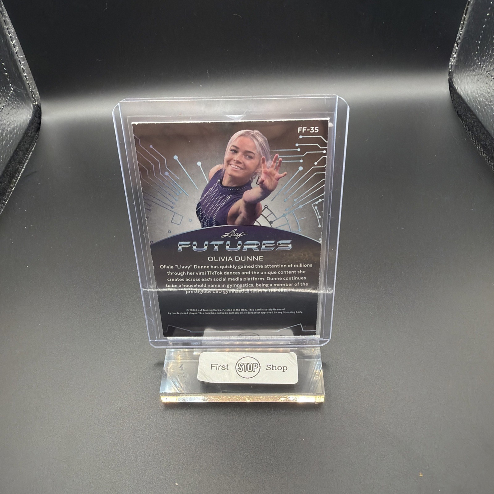 Olivia Dunne 2024 Leaf Futures Multi Sport Bronze Foil Gymnastics