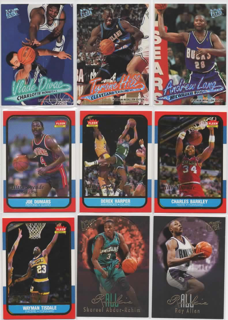 1996-97 Fleer Ultra Stars & Inserts Jordan Kobe Iverson