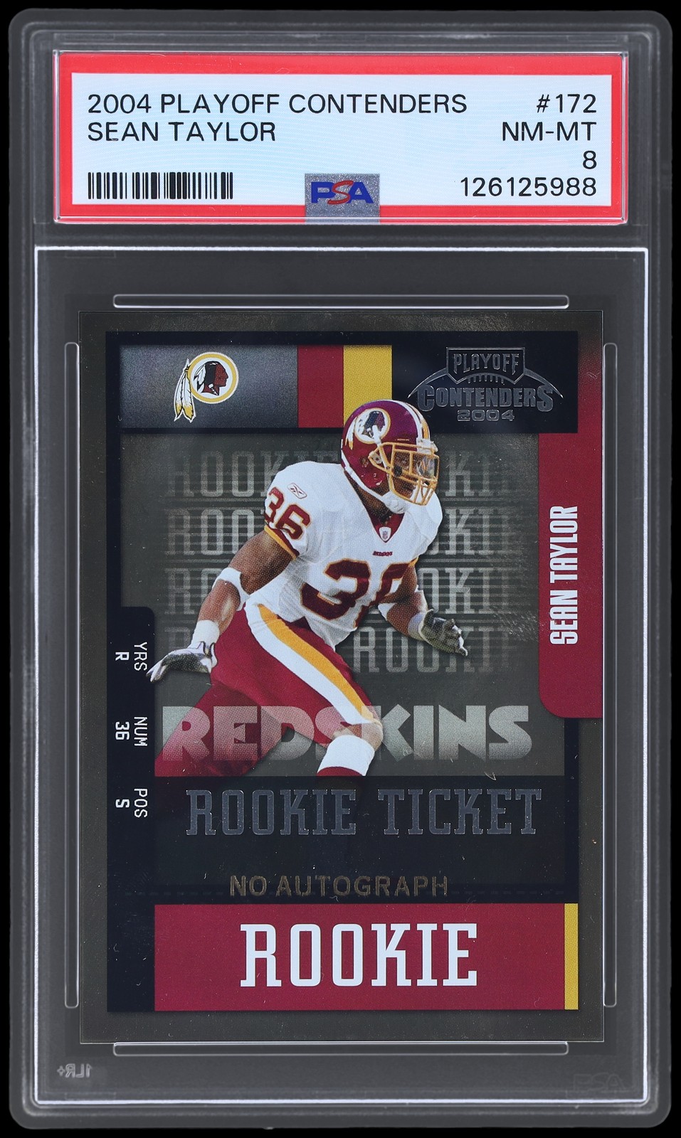2004 Playoff Contenders Sean Taylor #172 PSA 8 RC /575 Football