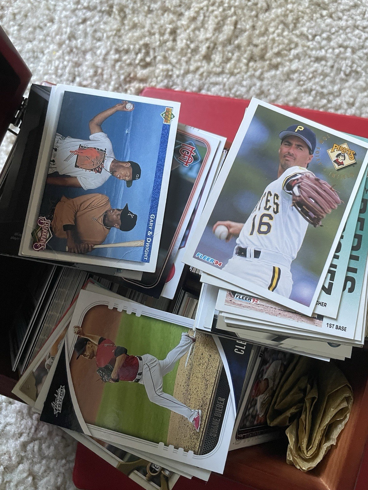 Amazing MLB Card Collection 60s 80s 90s 2000s With Vintage Card Box